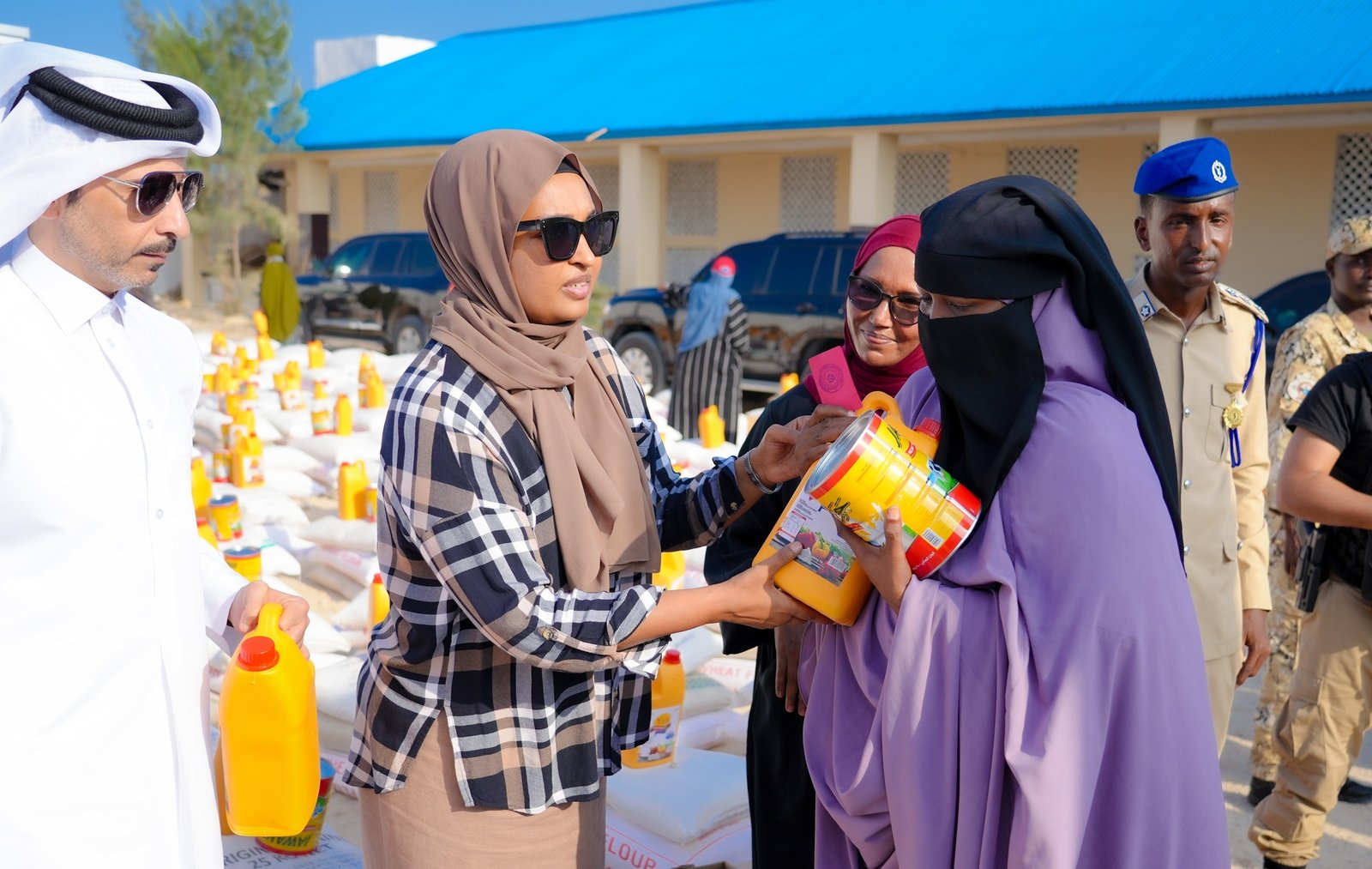 Iftar Distribution made by Qatar Charity and Ministry of Family FGS